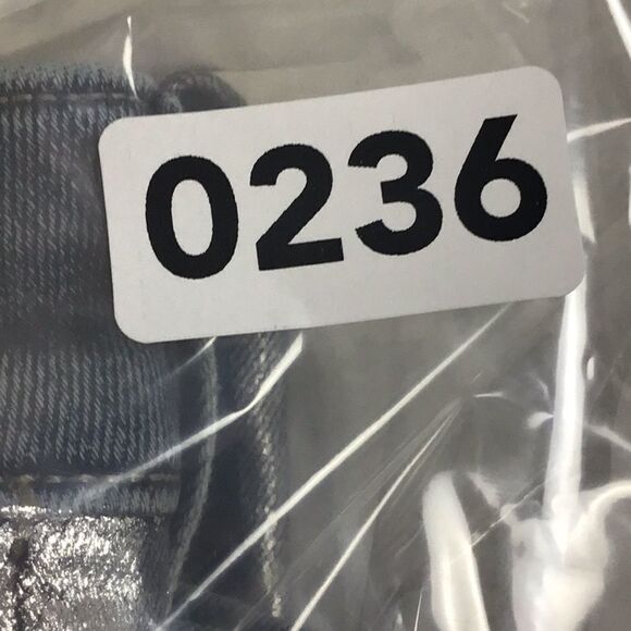 LUCKY BRAND LOLITA Metallic SILVER STRIPE SKINNY JEANS Size 26 - Picture 10 of 10